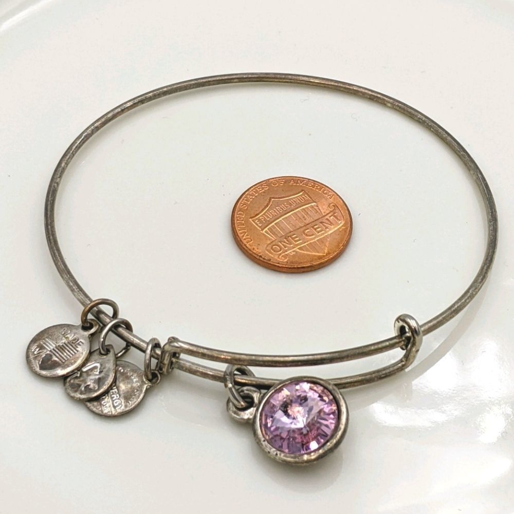 Alex and Ani Silver October Birthstone Bracelet